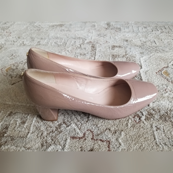 Kate Spade Nude Block Heel Shoes size 6.5 - Picture 3 of 3
